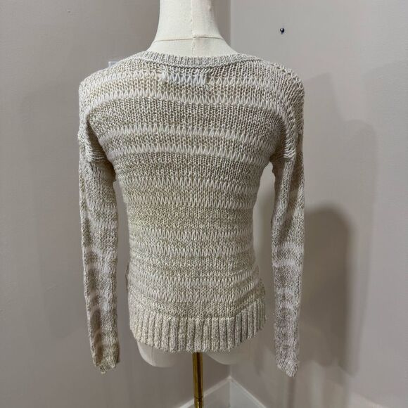 Abercrombie Kids Girls Medium Beige V neck Sweater - Picture 2 of 4